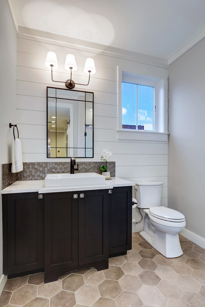 Taupe tile project
