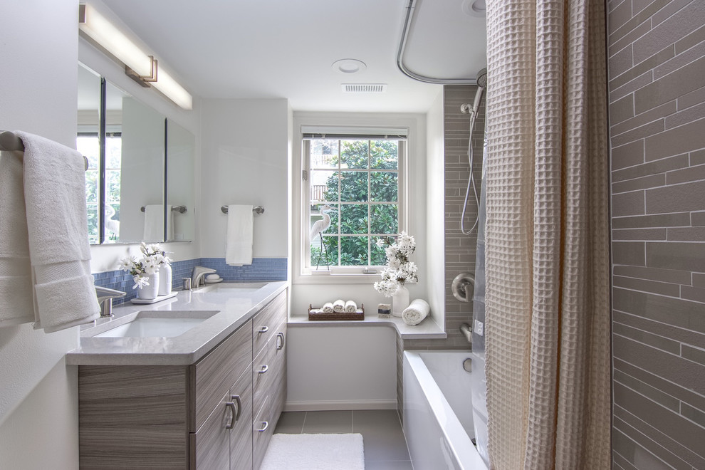 Taupe tile project
