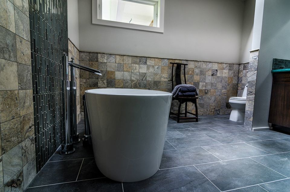 Travertine tile project