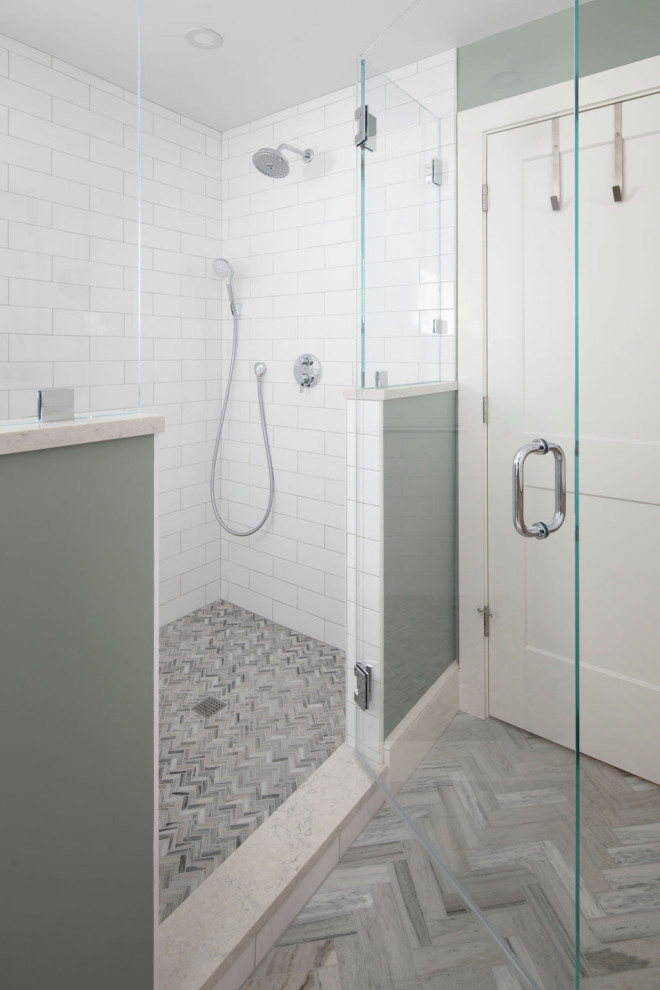 Herringbone tile project