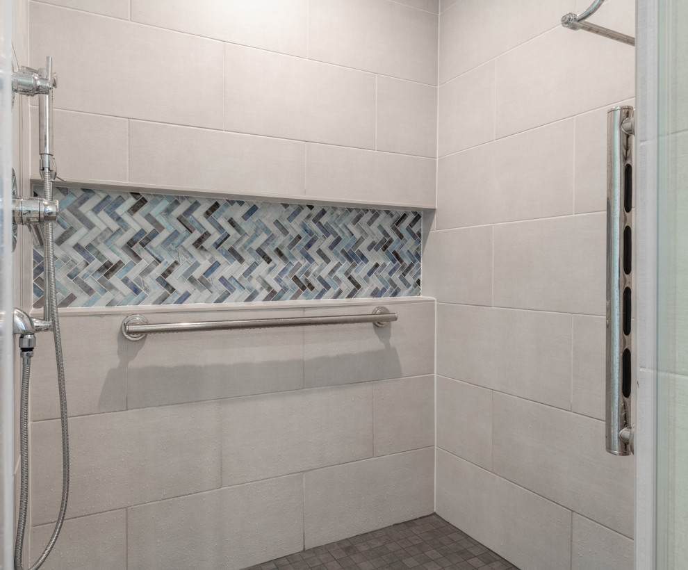 Herringbone tile project