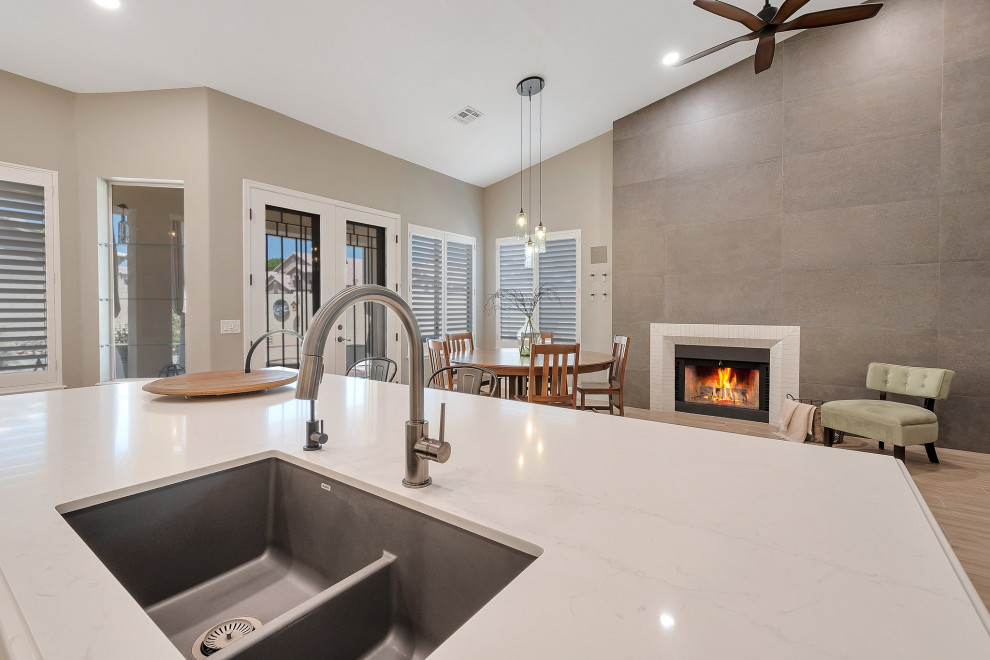 Fireplace tile project