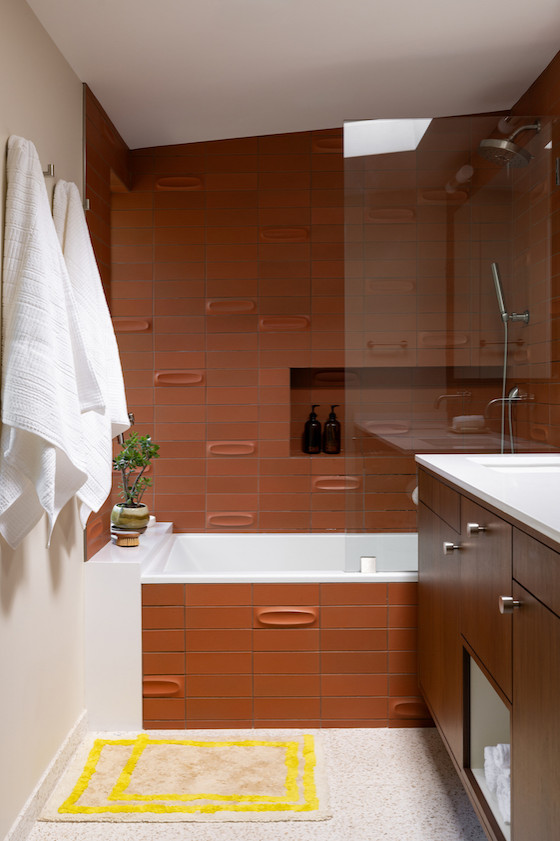 "Another Dimension" Mid-Century Modern Main Bathroom Remodel