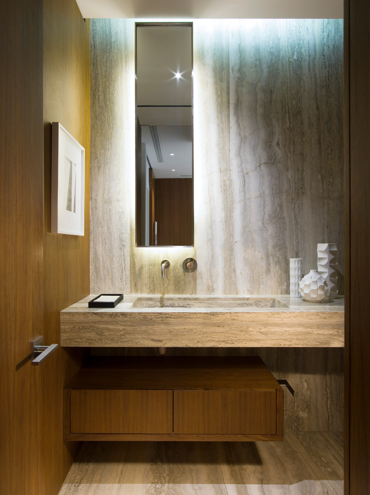 Travertine tile project
