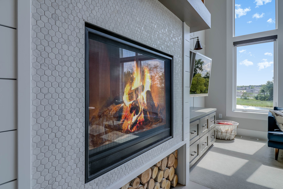 Fireplace tile project