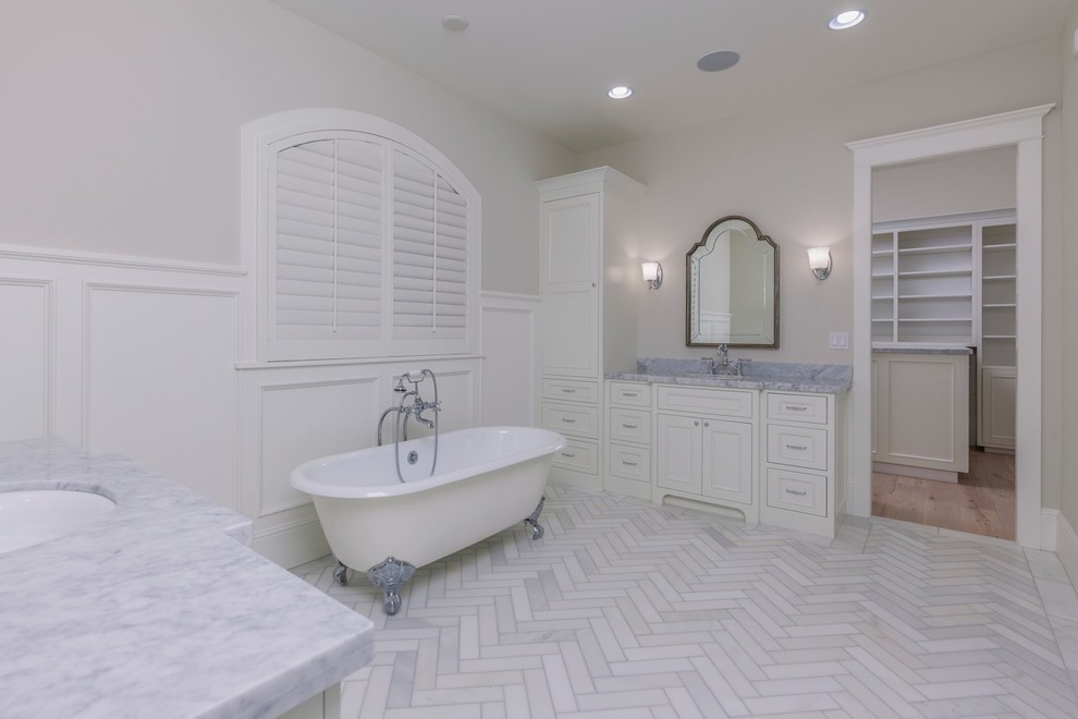 Herringbone tile project