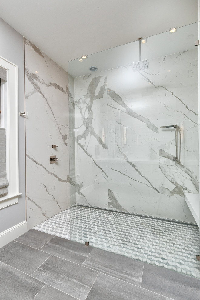 Bookmatched tile project
