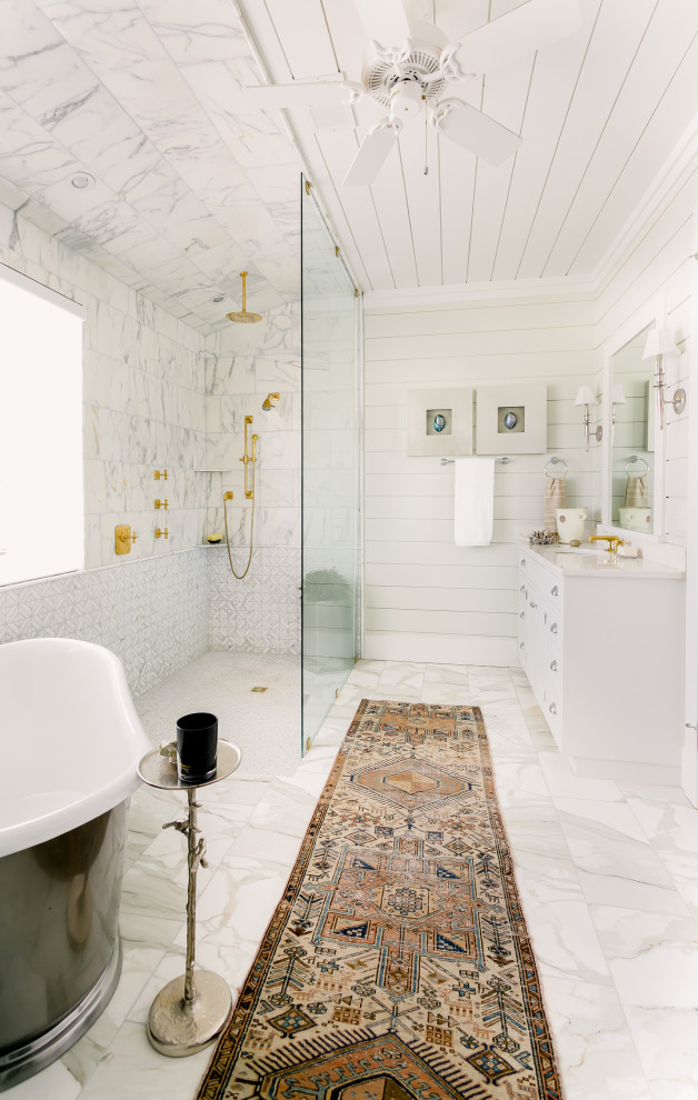 Hexagon Mosaic tile project