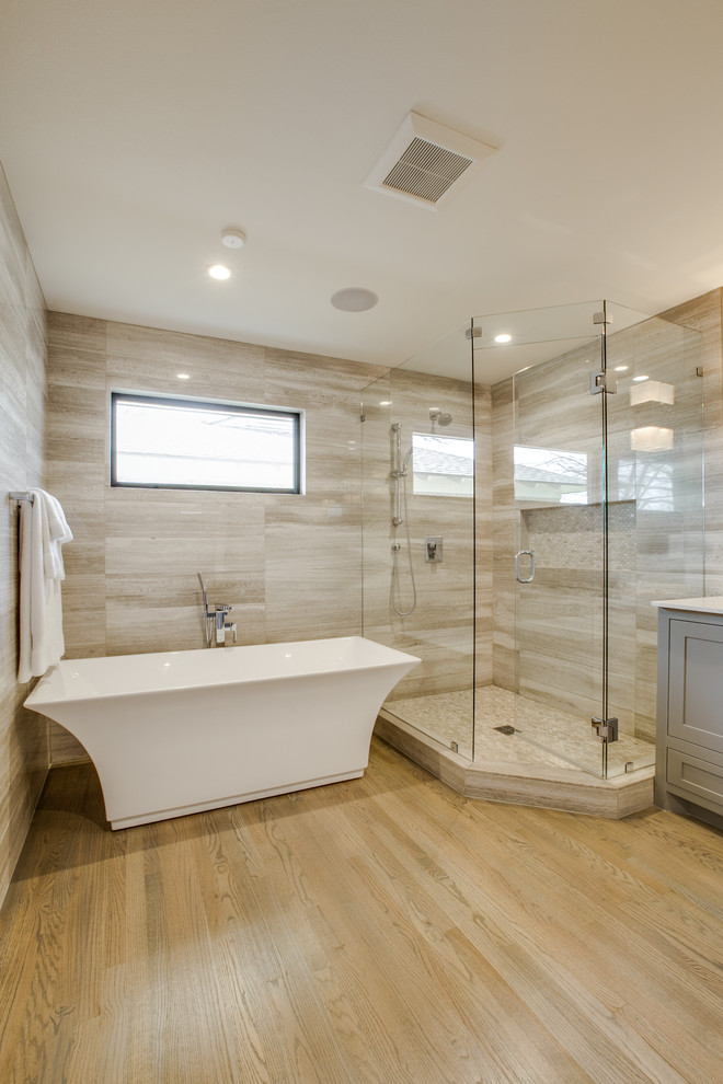 Travertine tile project