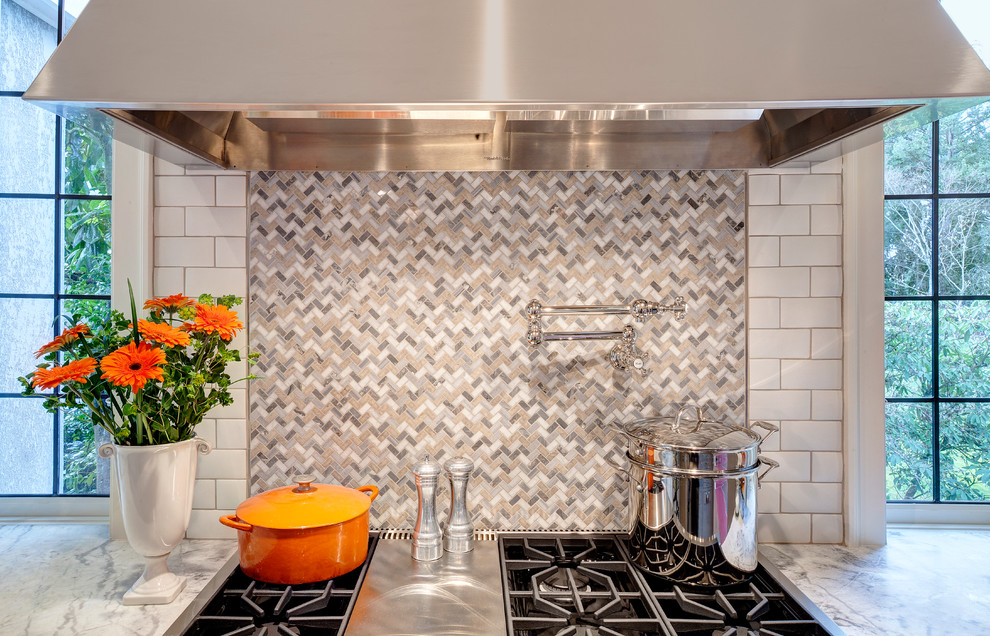 Herringbone tile project