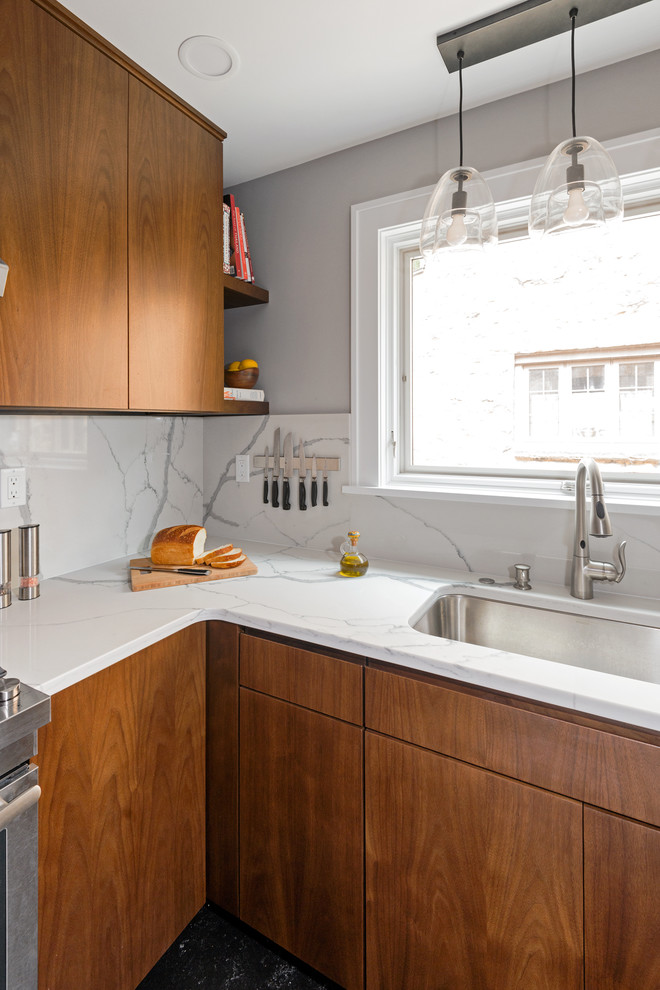 Contemporary Walnut Kitchen