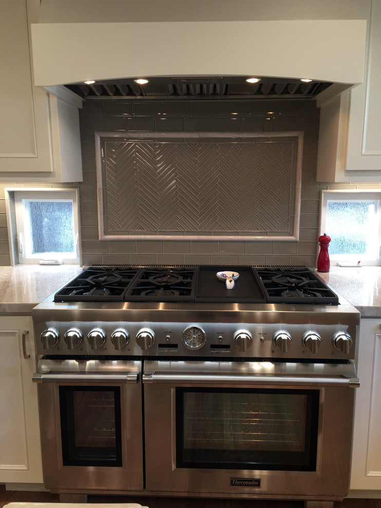 Herringbone tile project