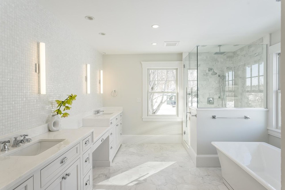 Fresh Bathroom and Entry Remodel