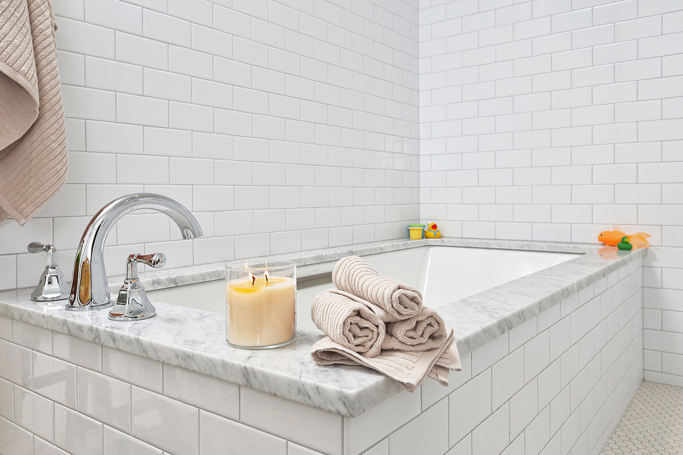Garden Court, Philadelphia: Master Bathroom with Walk-In Shower