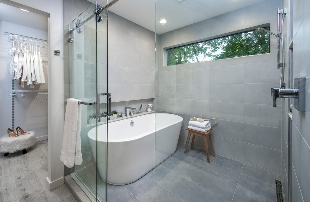 Gray Chic Master Bathroom