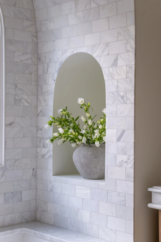 Luxurious Marble Tub Nook