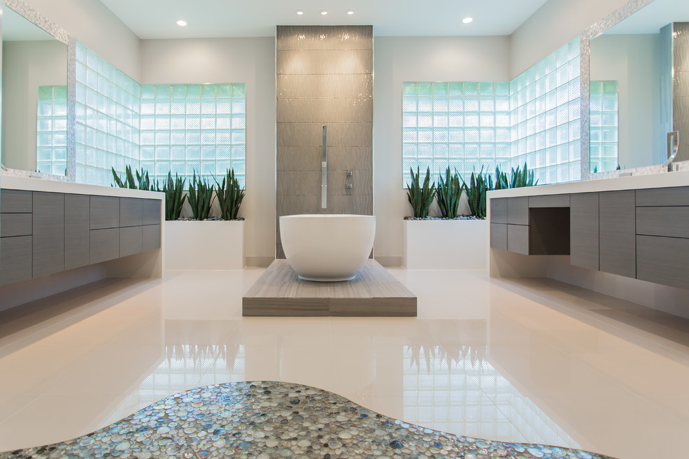 Memorial Modern Master Bath Remodel | Houston, TX | 2015