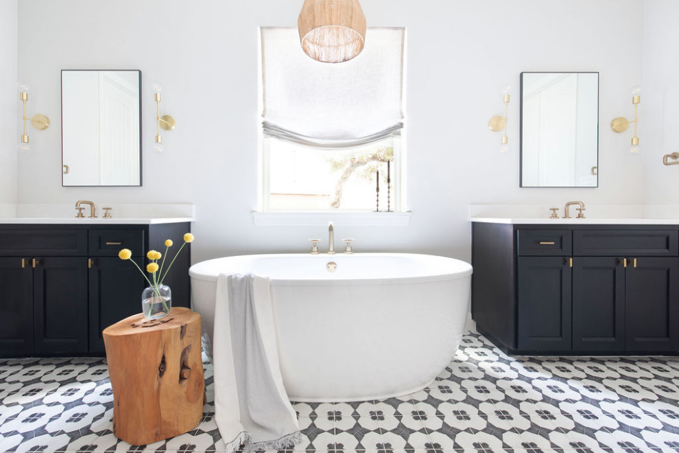 Modern Eclectic Bathroom | Dripping Springs, Texas
