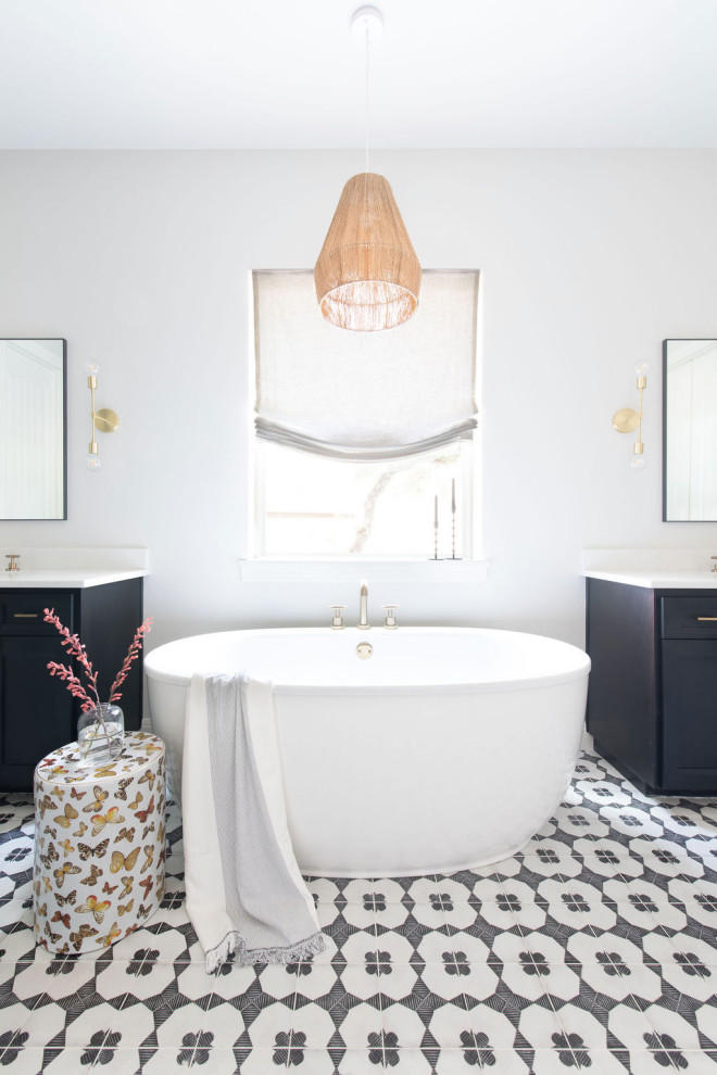Modern Eclectic Bathroom | Dripping Springs, Texas