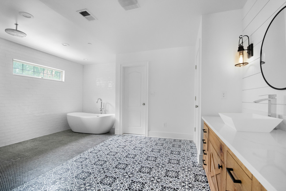 Modern Farmhouse Bathroom- Greenspring