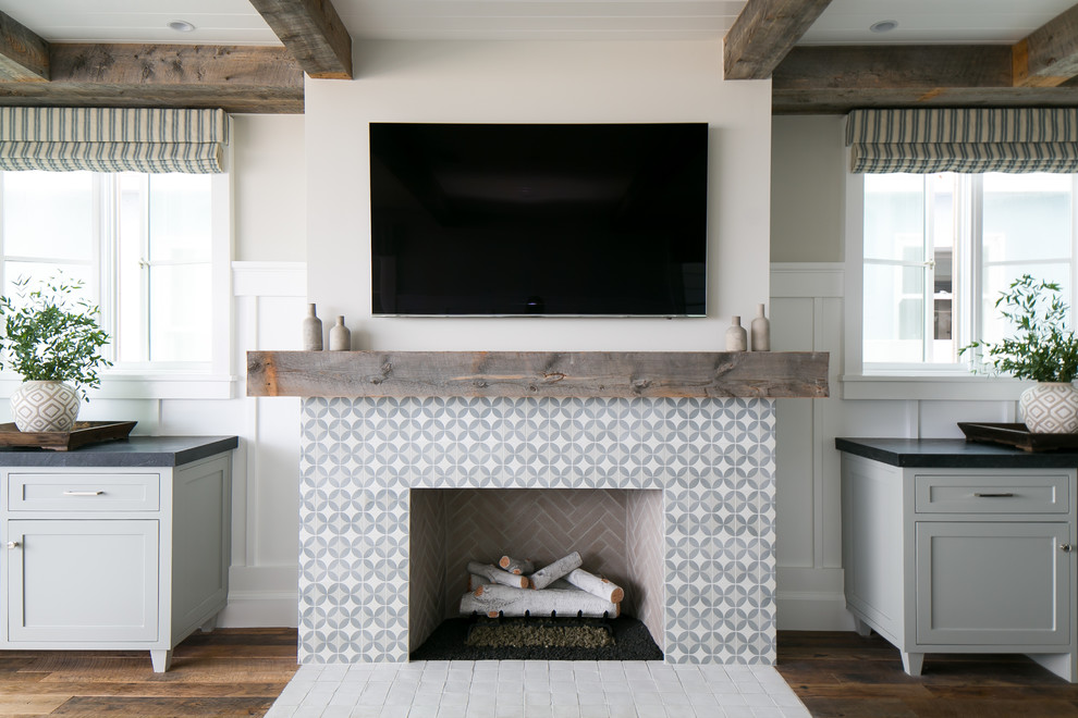 Fireplace tile project