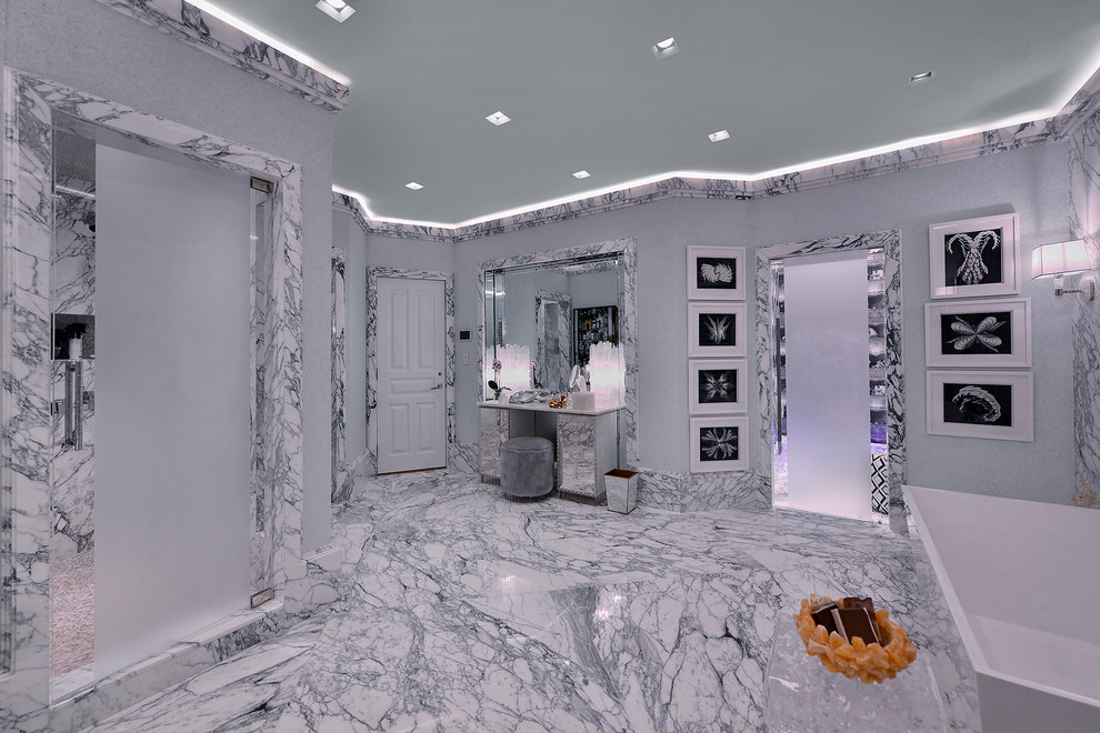 Bookmatched tile project