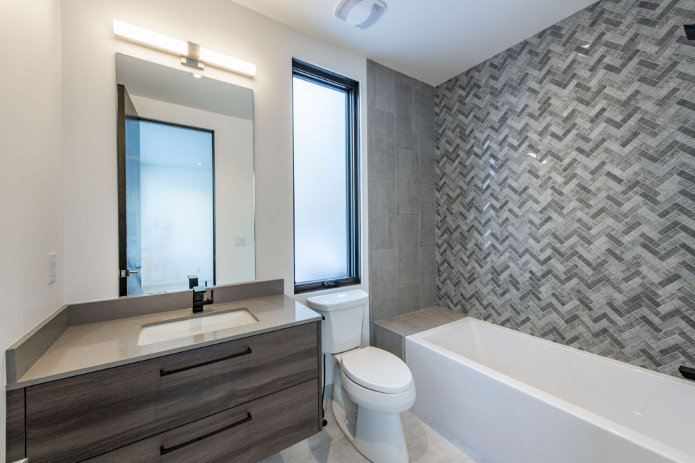 Herringbone tile project