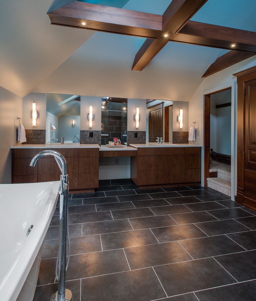 Brown tile gallery