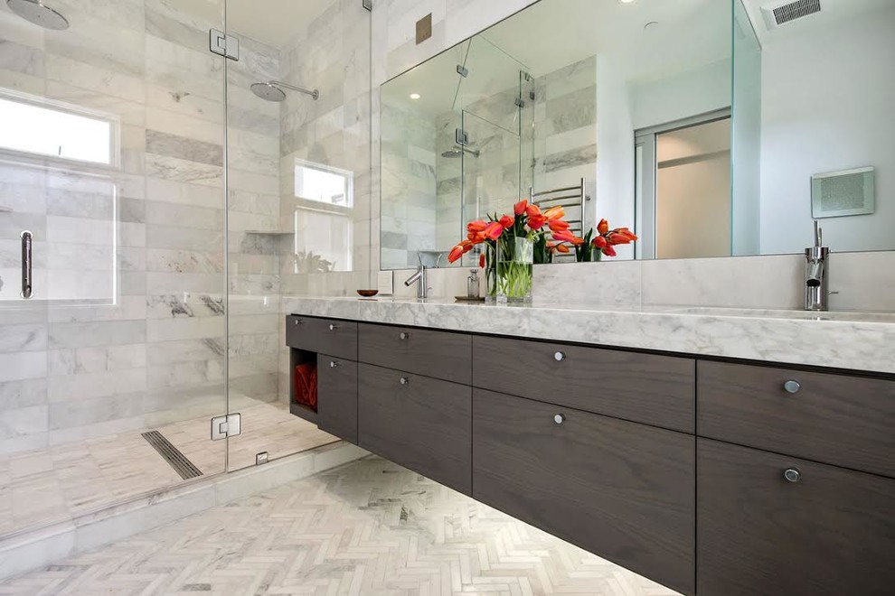 Herringbone tile project