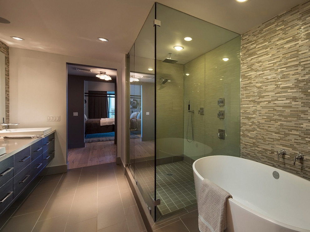 Taupe tile project