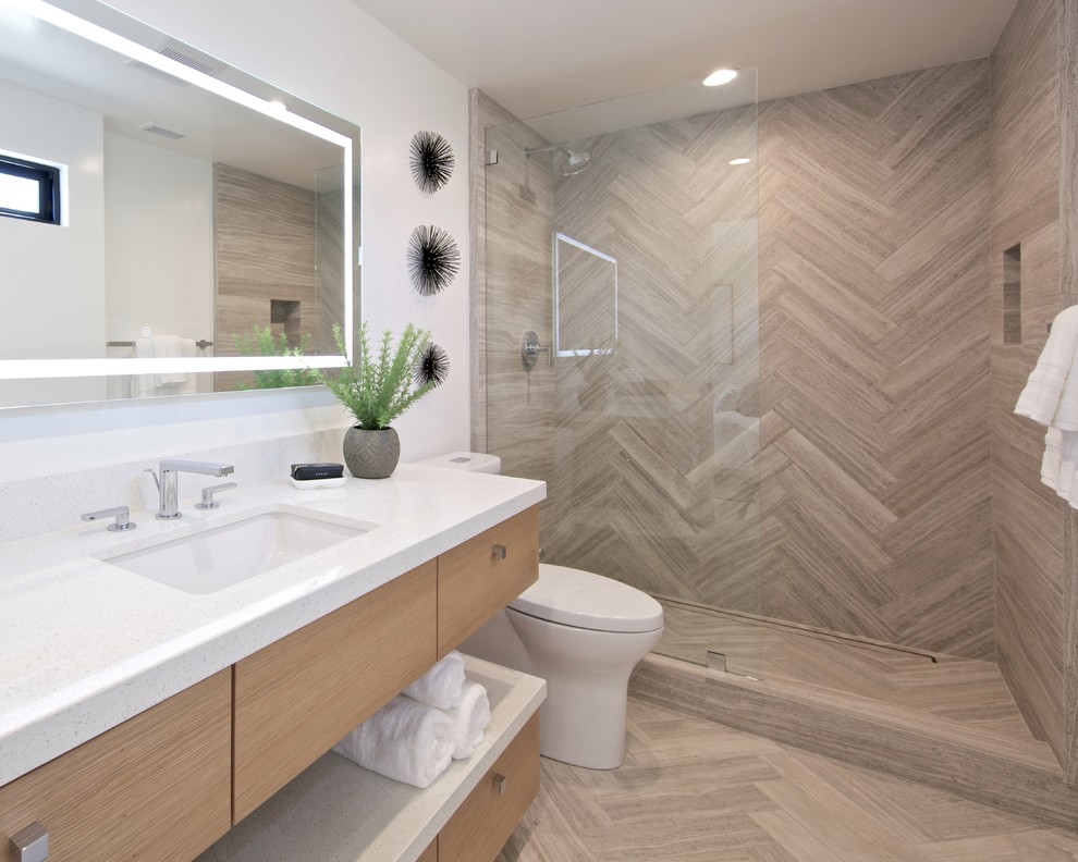 Herringbone tile project
