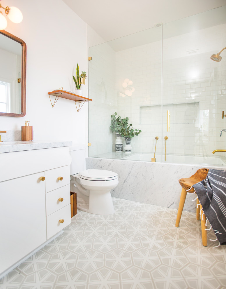 Wake + Loom Interior Design | Nursery and Bathroom