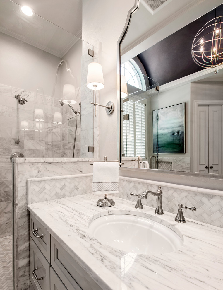 Herringbone tile project