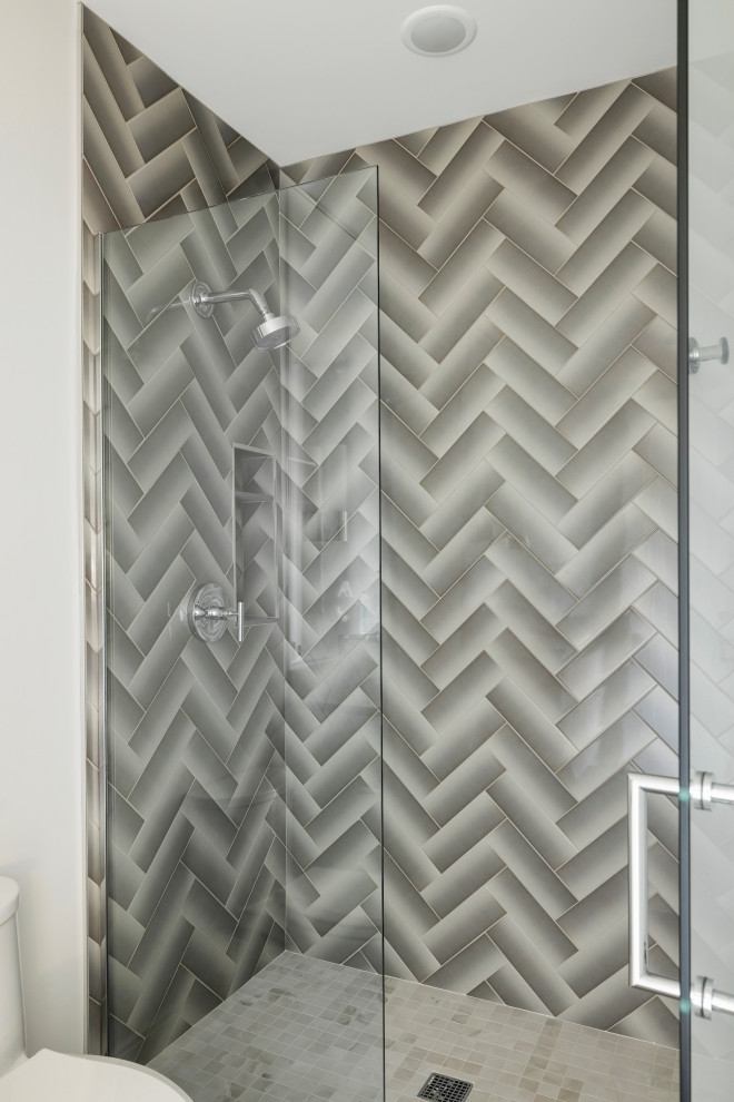Herringbone tile project