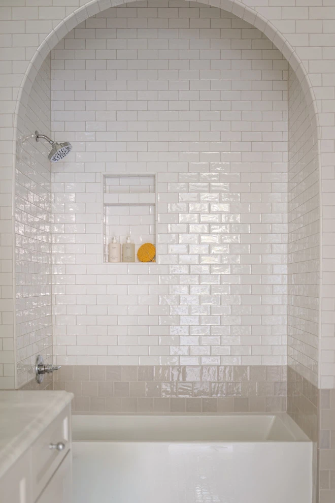 White Subway Tile Bathroom Wall Ideas