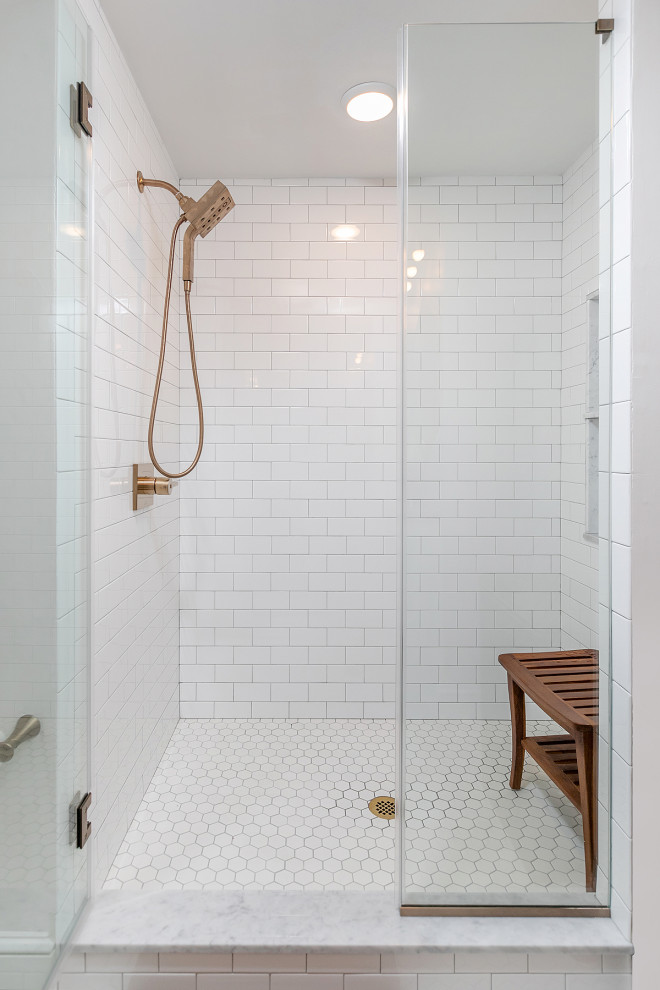 Modern Monochrome Bath in Wyndmoor