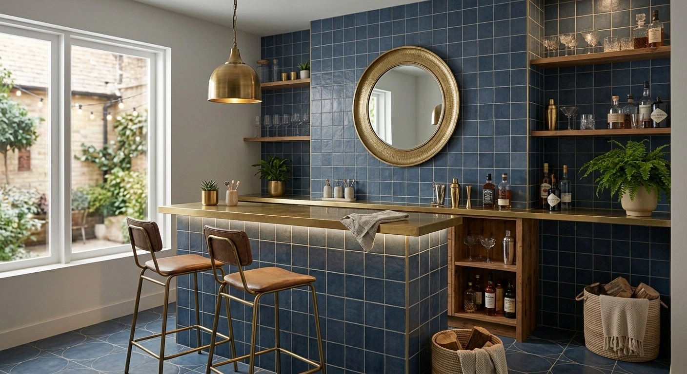 Navy tile ideas