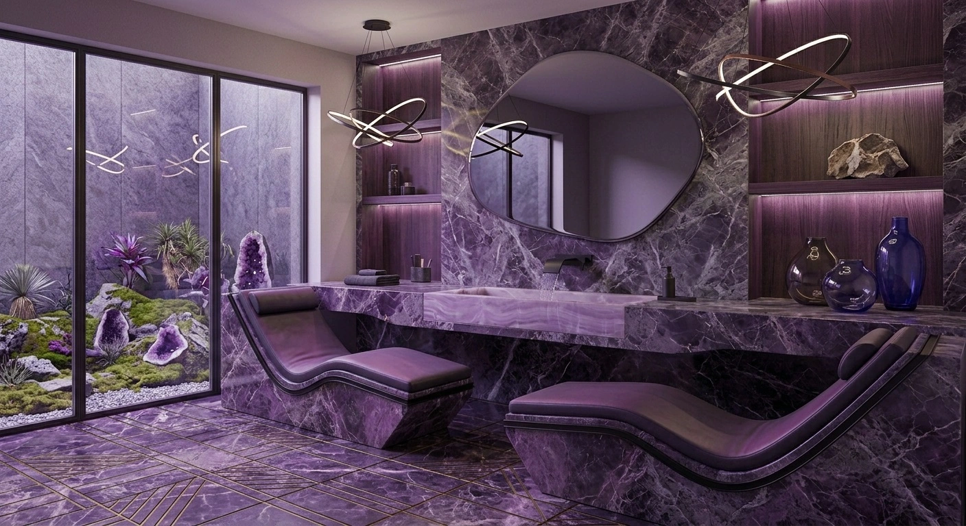 Purple tile ideas